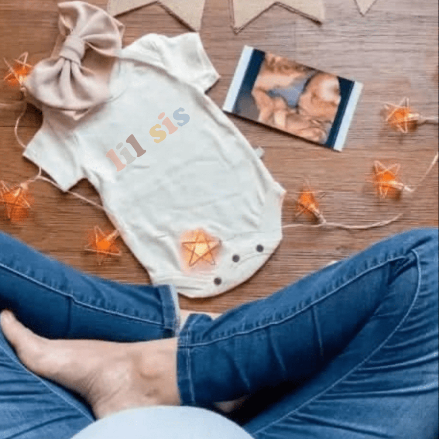 Finn + Emma Lil Sis Desert Bloom graphic bodysuit featuring a colorful floral desert design for babies and toddlers.