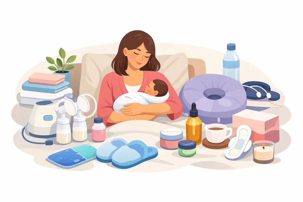 11 Best Postpartum Comfort Essentials - Aimee Nursing Gowns
