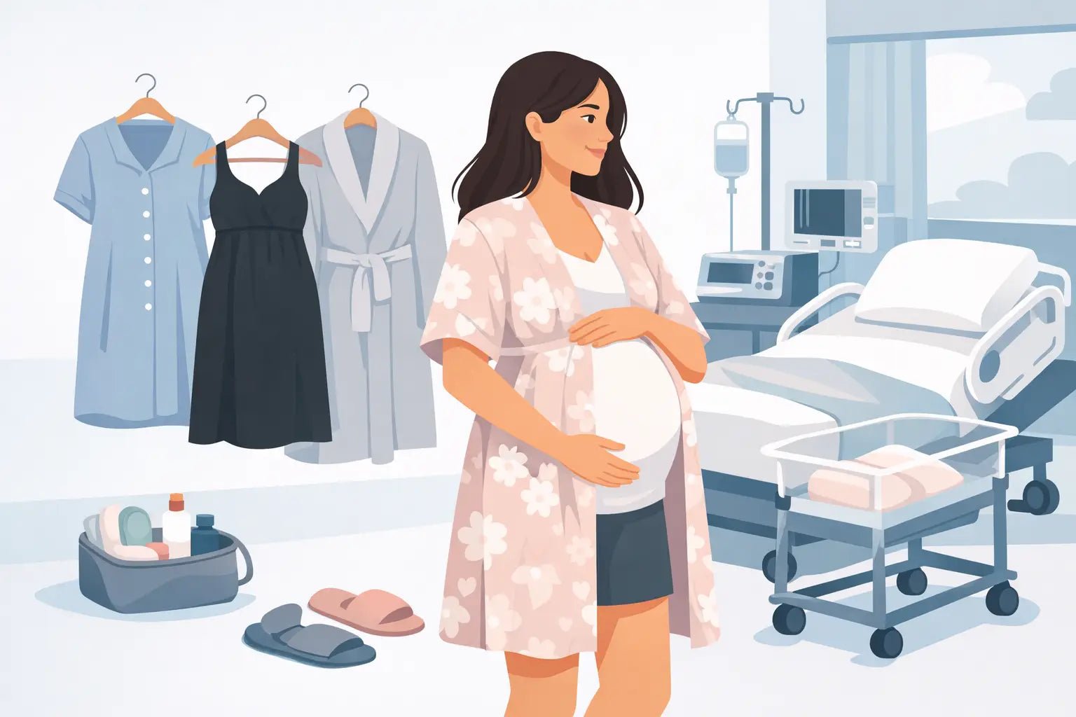 Best Maternity Hospital Outfits for Labor - Aimee Nursing Gowns