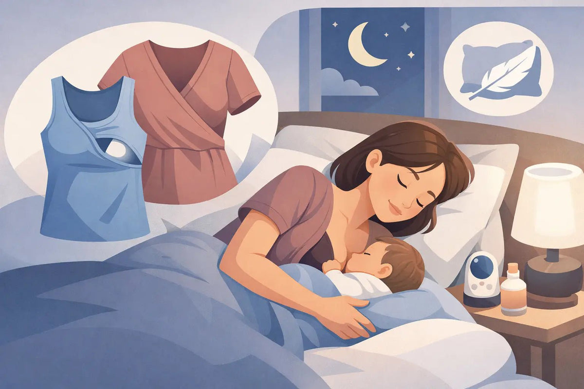 Best Nursing Tops for Sleep: What to Look For - Aimee Nursing Gowns