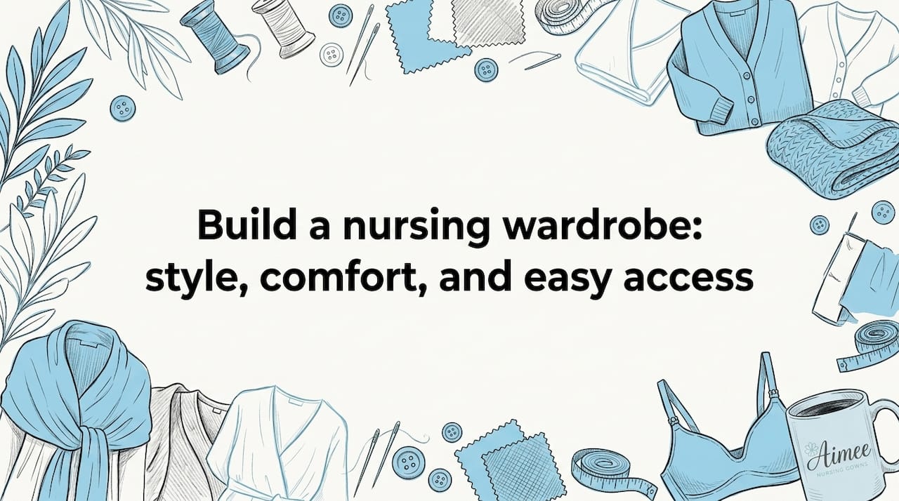 Build a nursing wardrobe: style, comfort, and easy access - Aimee Nursing Gowns