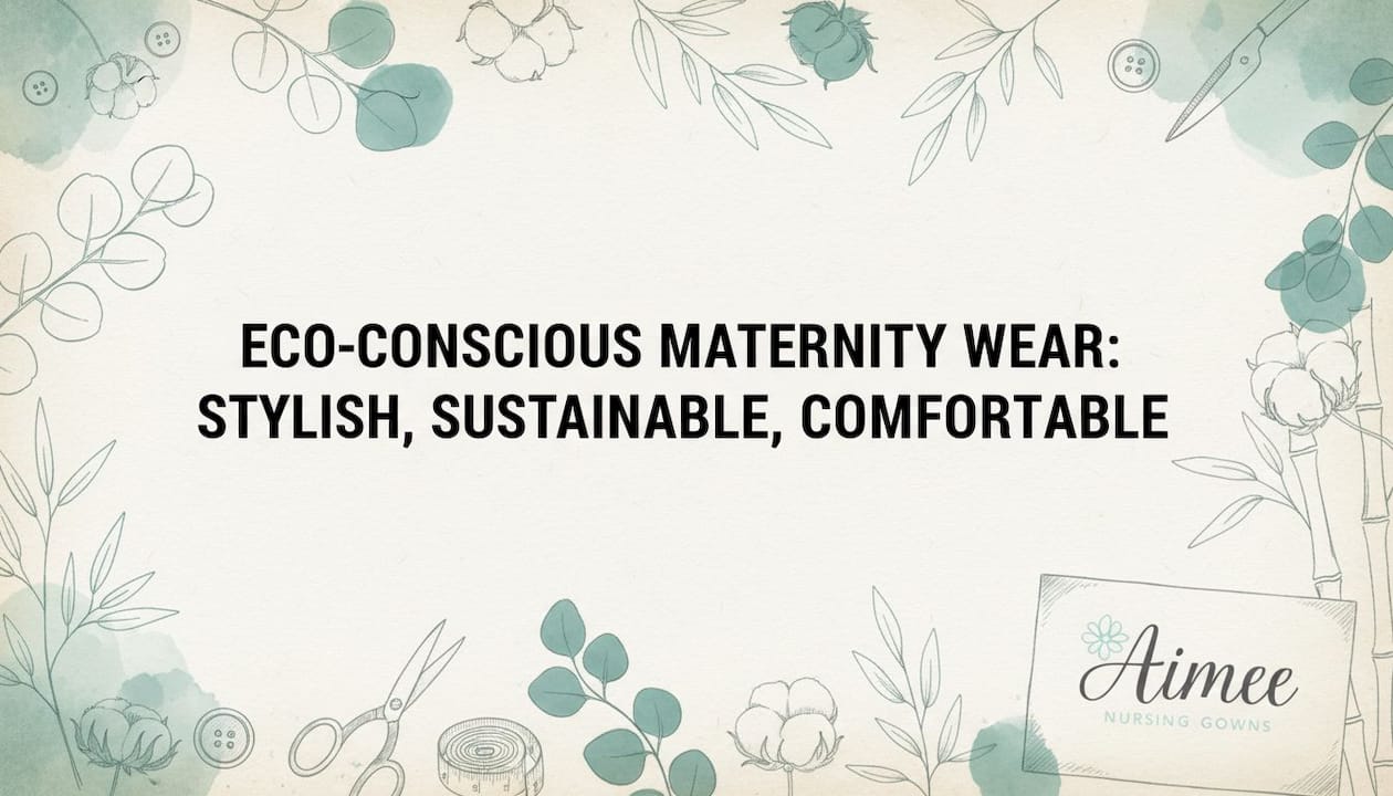 Eco-conscious maternity wear: Stylish, sustainable, comfortable - Aimee Nursing Gowns