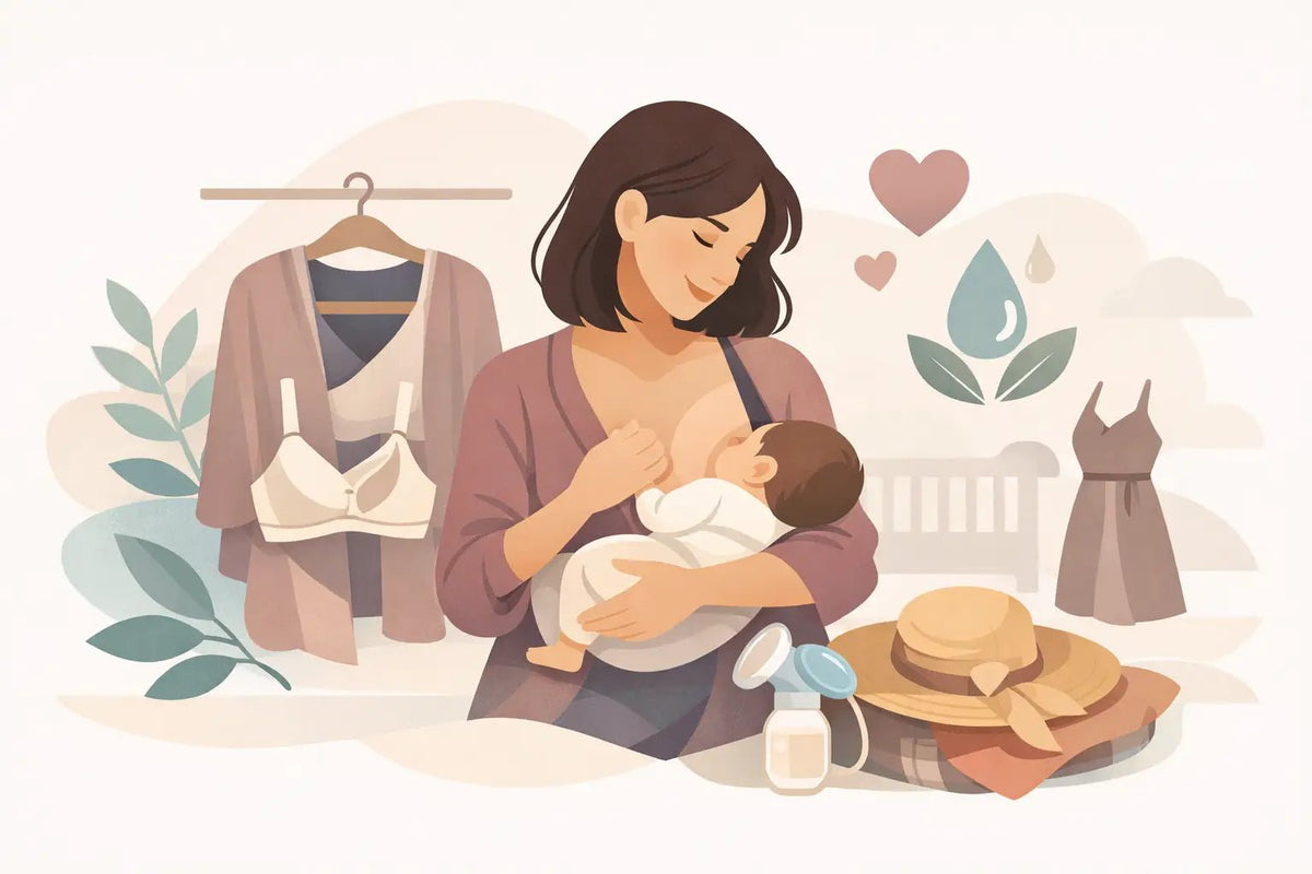 Guide to Breastfeeding Friendly Clothing - Aimee Nursing Gowns