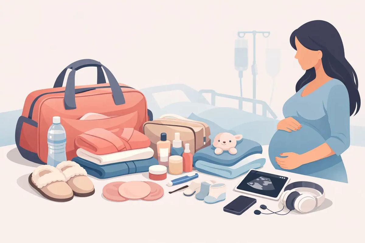 Hospital Bag Essentials for Mom Checklist - Aimee Nursing Gowns