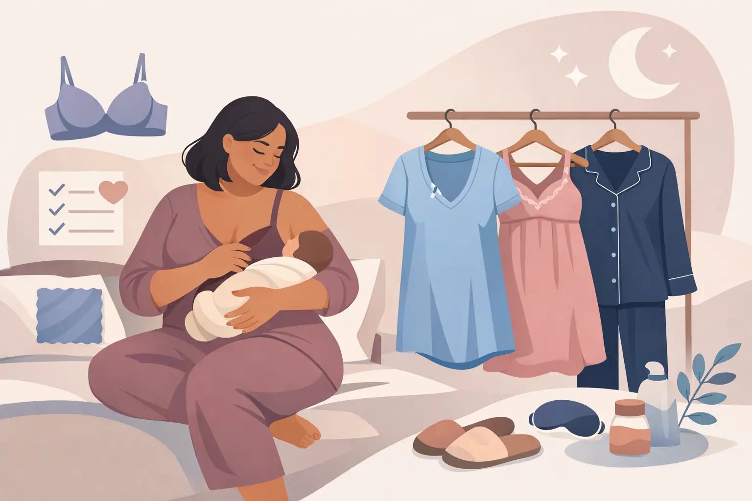 How to Choose Plus Size Nursing Sleepwear - Aimee Nursing Gowns