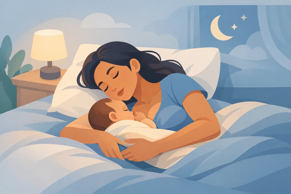 How to Sleep While Breastfeeding Comfortably - Aimee Nursing Gowns