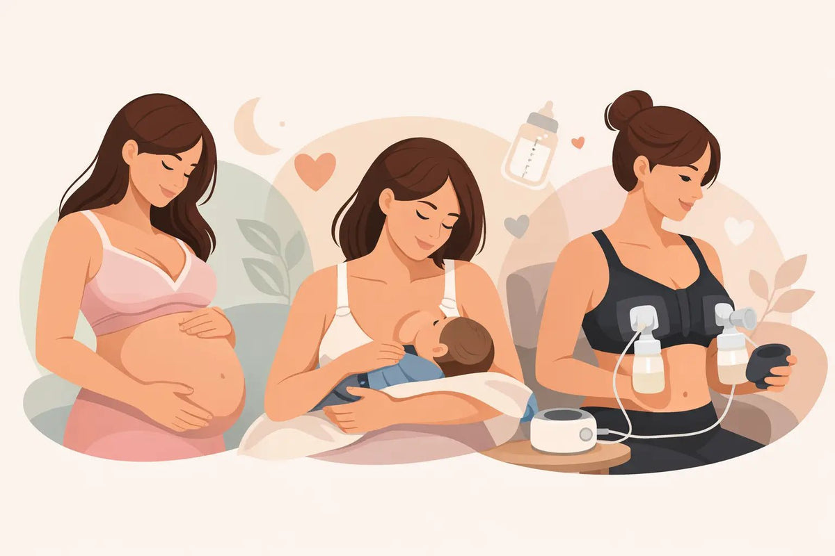 Nursing Bra Support Guide for Every Stage - Aimee Nursing Gowns