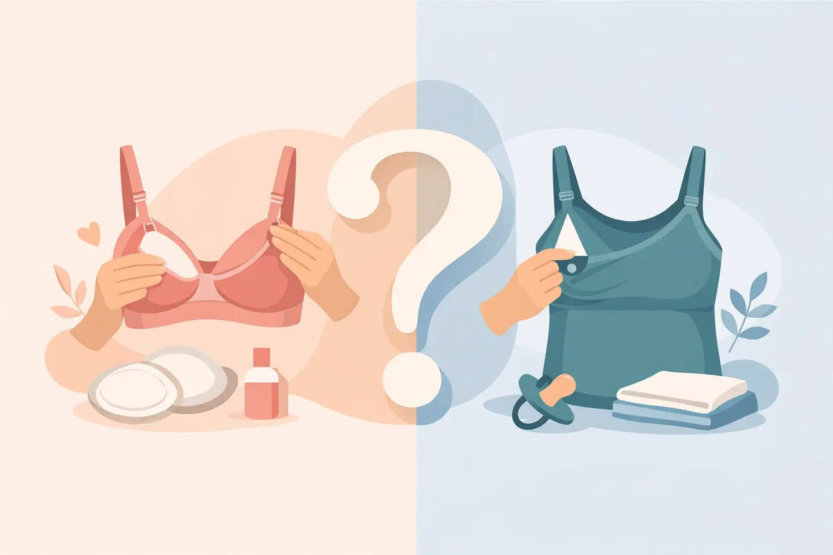 Nursing Bra Versus Nursing Tank: Which Fits? - Aimee Nursing Gowns