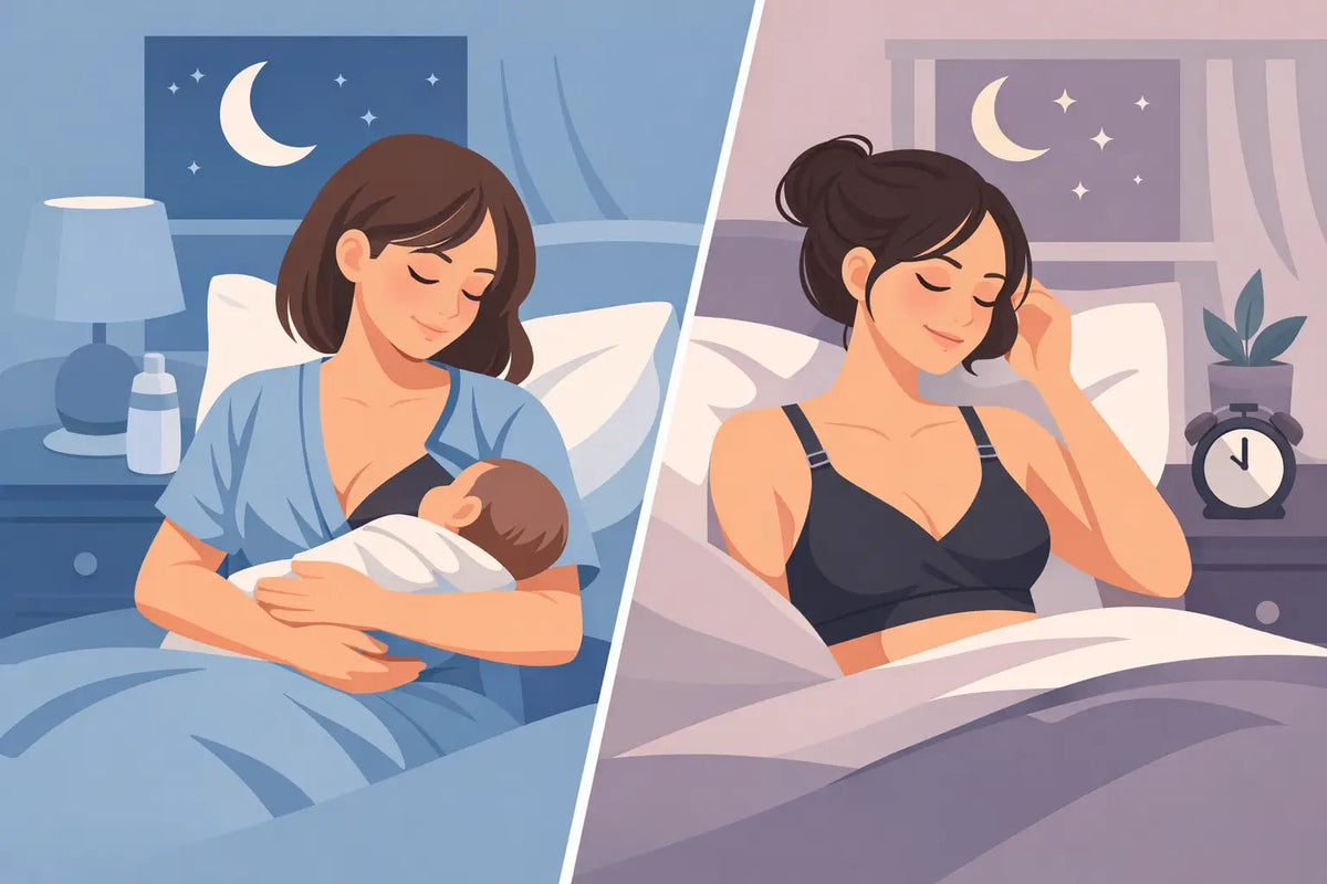 Nursing Gown Versus Sleep Bra for Better Sleep - Aimee Nursing Gowns