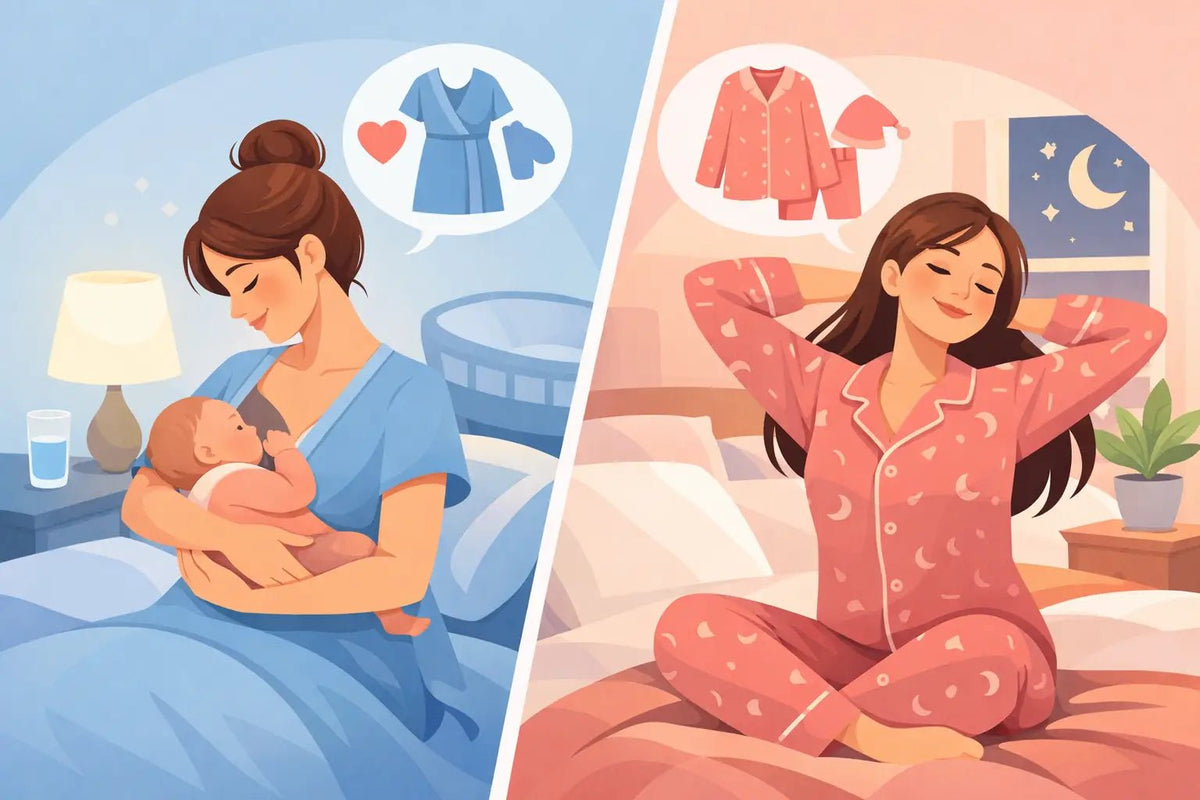 Nursing Gown vs Pajamas: Which Feels Better? - Aimee Nursing Gowns