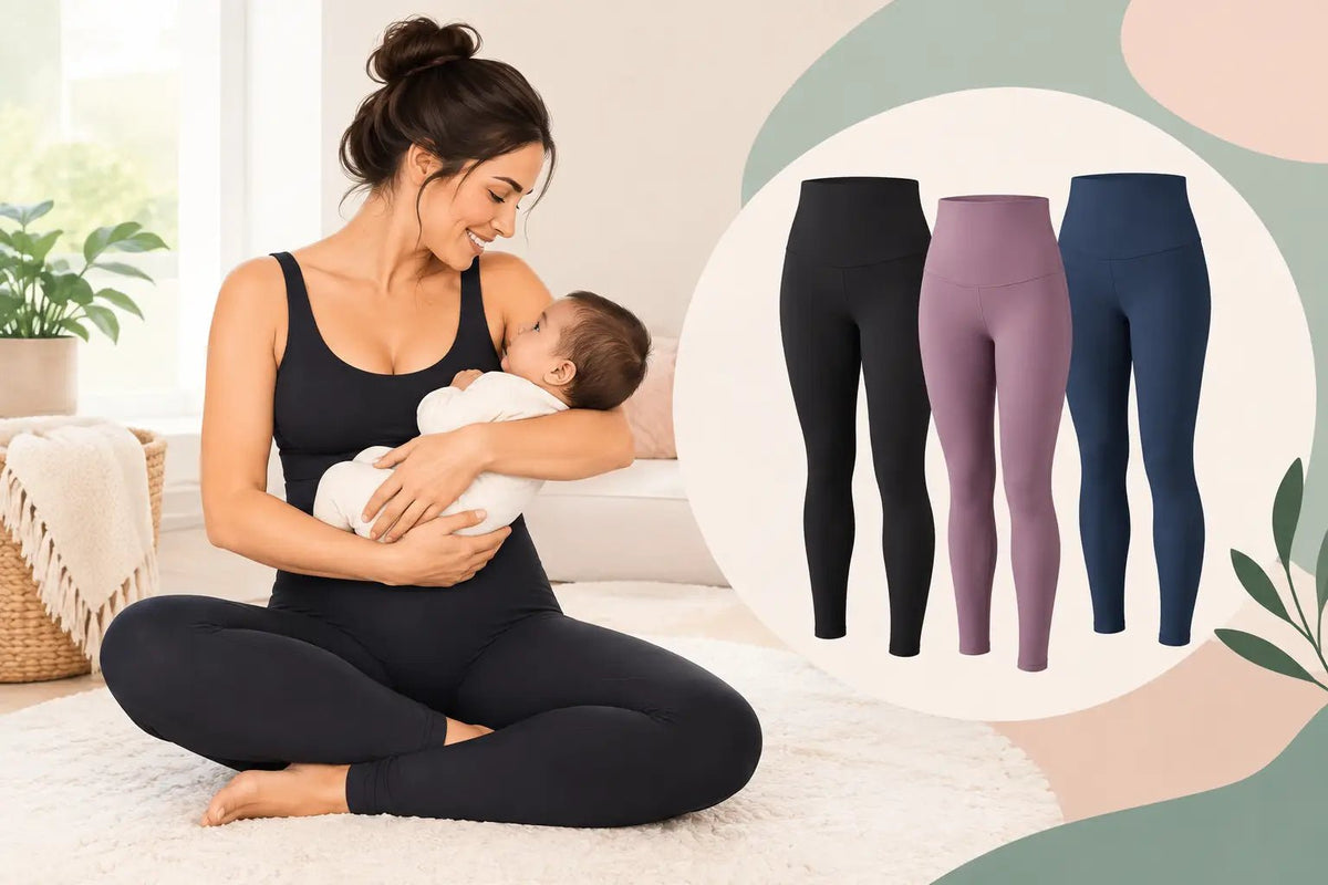 Postpartum Leggings After Birth That Feel Good - Aimee Nursing Gowns