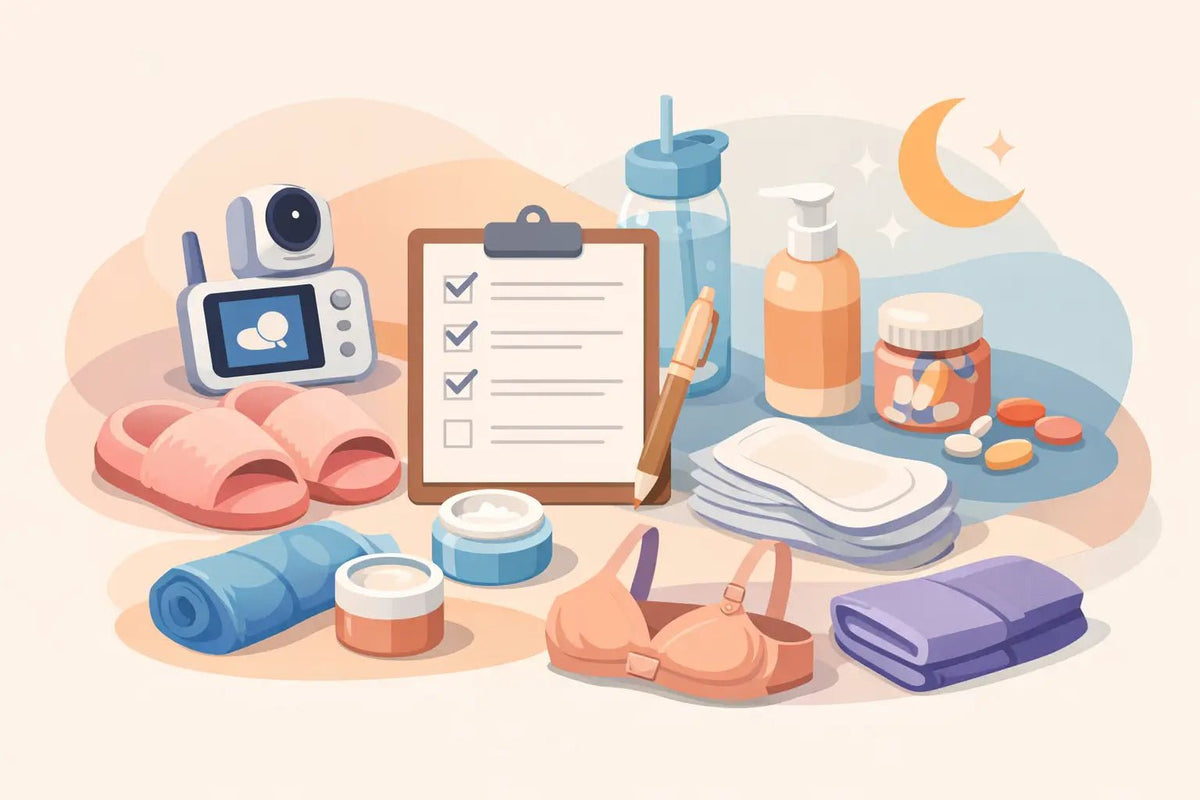 Postpartum Recovery Essentials Checklist - Aimee Nursing Gowns