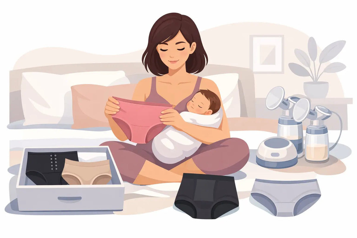 Postpartum Underwear Review Guide for New Moms - Aimee Nursing Gowns