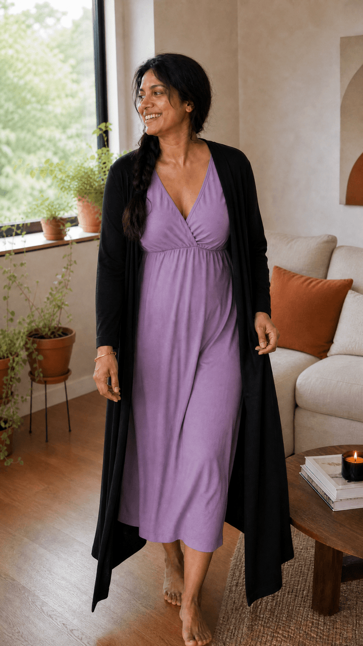 Aimee Gown Long Robe - Aimee Nursing Gowns