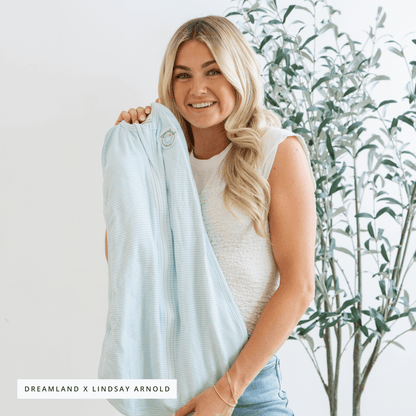 Dreamland Baby bamboo classic sleep sack, non-weighted sleep sack made of soft bamboo fabric for safe baby sleep.