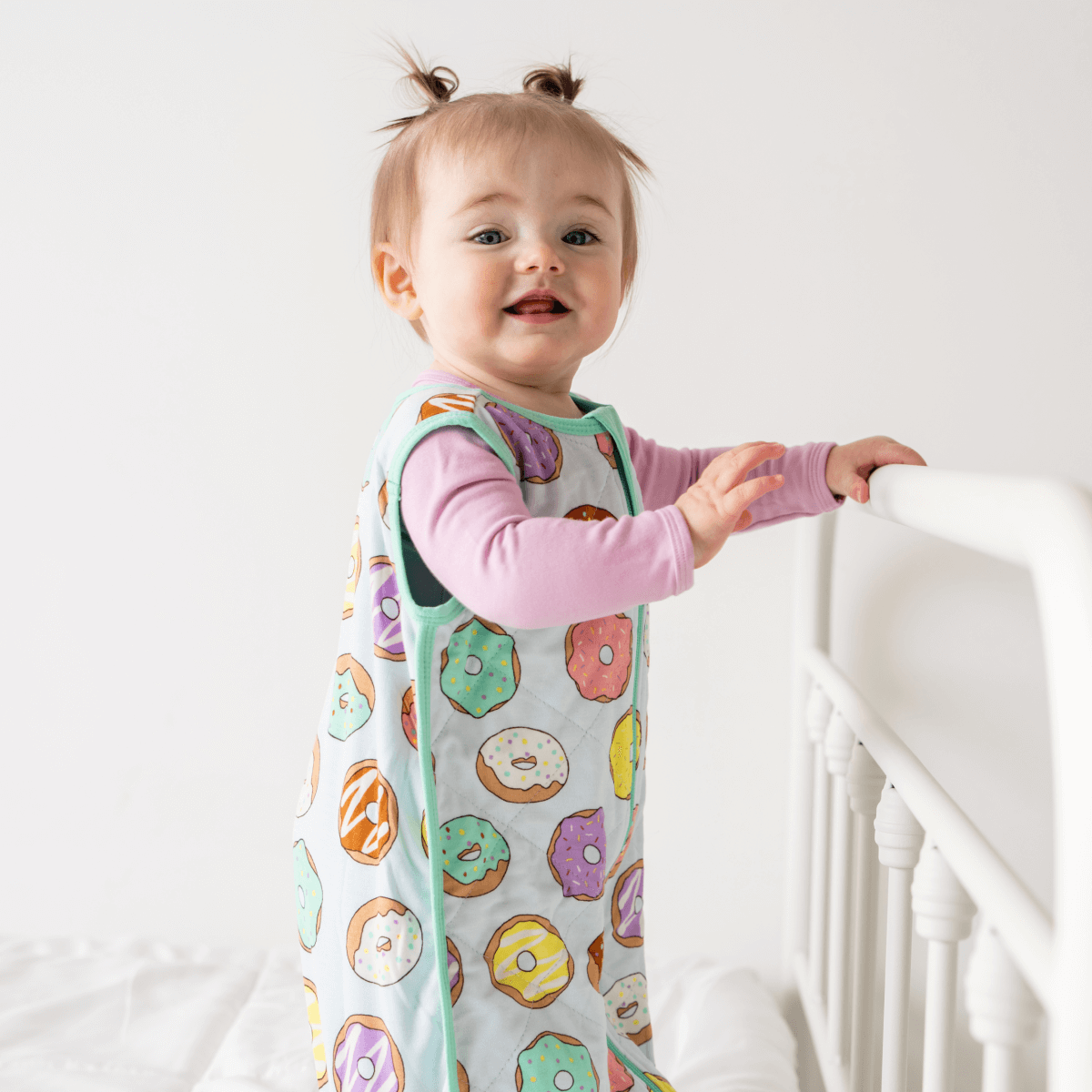 Dreamland Baby Bamboo Classic Sleep Sack, non-weighted, soft bamboo fabric with zip closure for safe baby sleep.