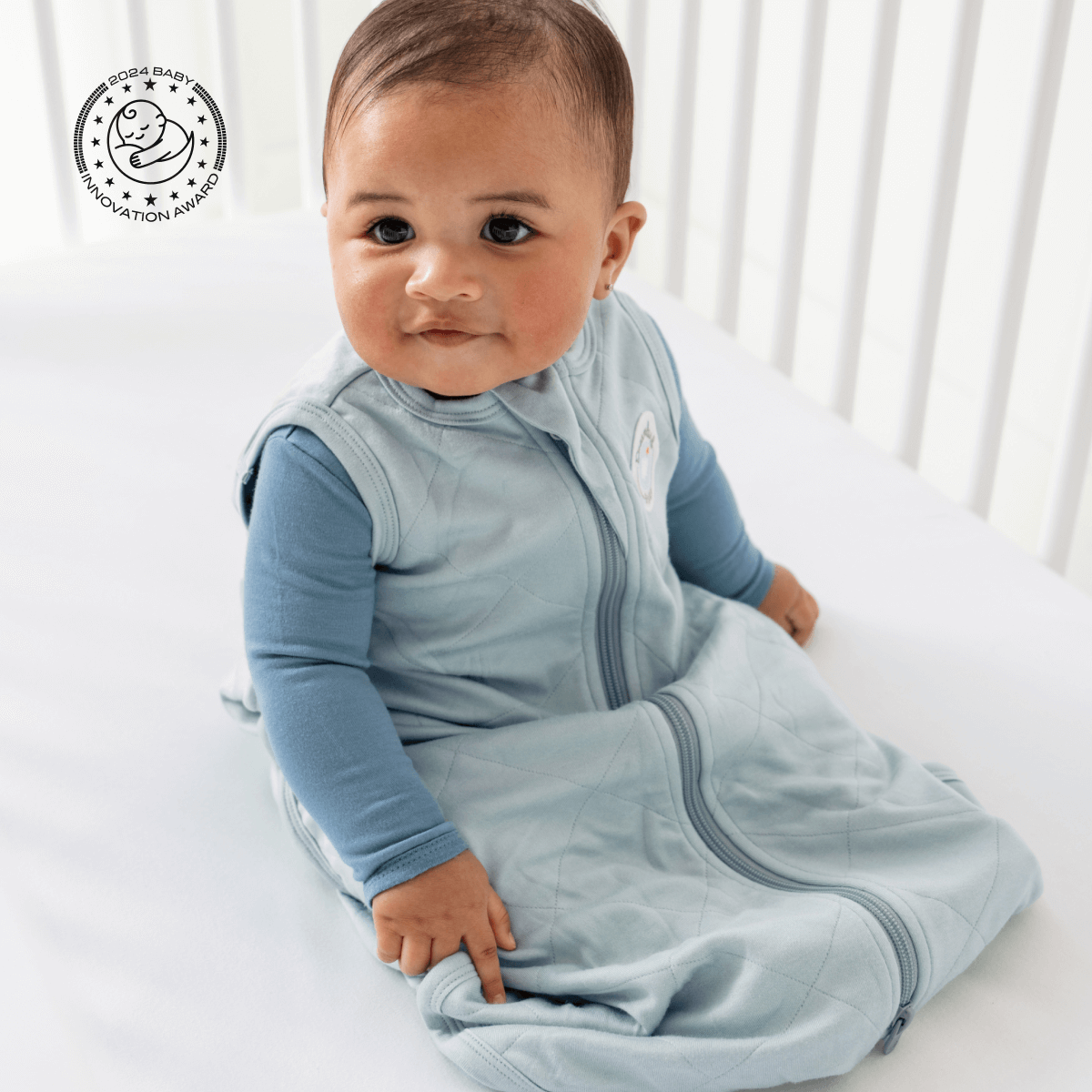 Dreamland Baby Bamboo Classic Sleep Sack, non-weighted sleep sack made of soft bamboo fabric for infants.