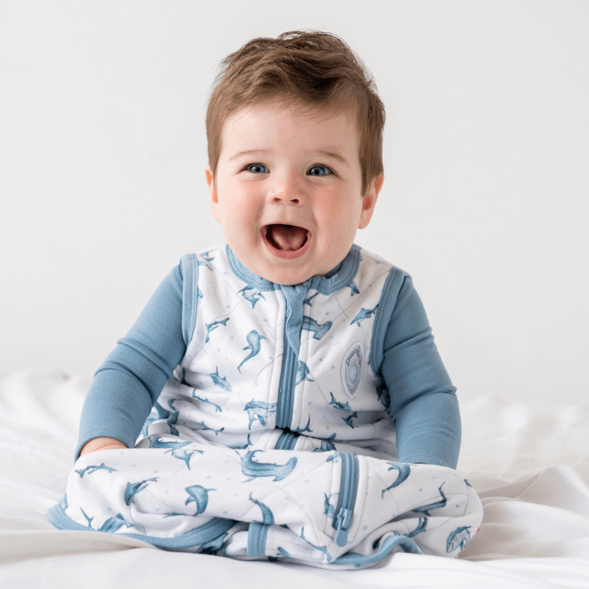 Dreamland Baby Bamboo Classic Sleep Sack, a soft, non-weighted sleep sack made from bamboo fabric for safe baby sleep.