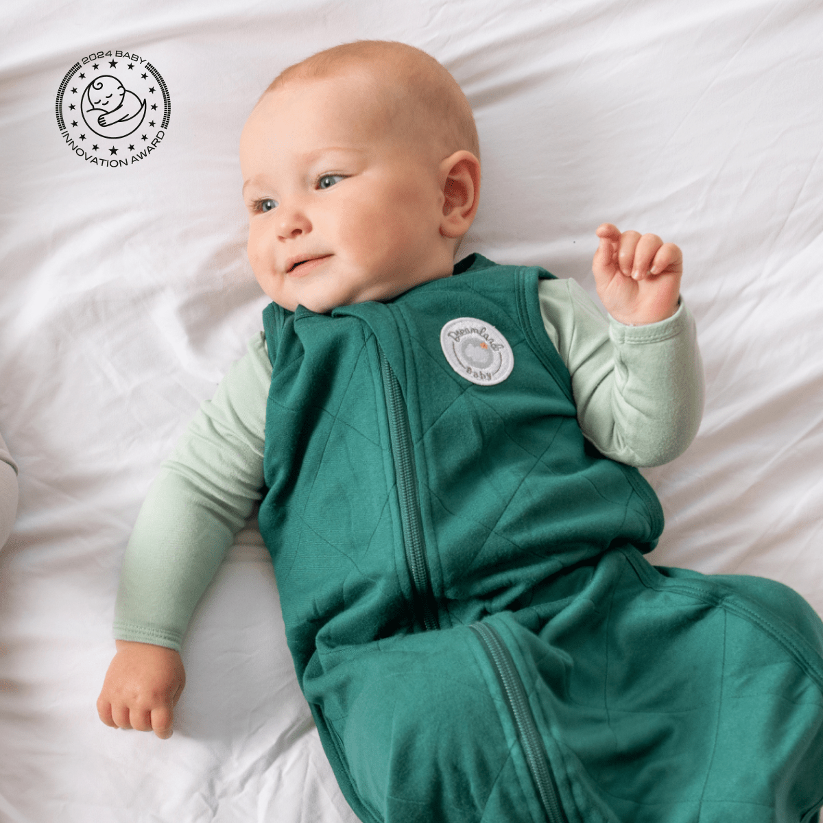 Dreamland Baby Bamboo Classic Sleep Sack, non-weighted baby sleep sack made from soft bamboo fabric, designed for safe sleep.