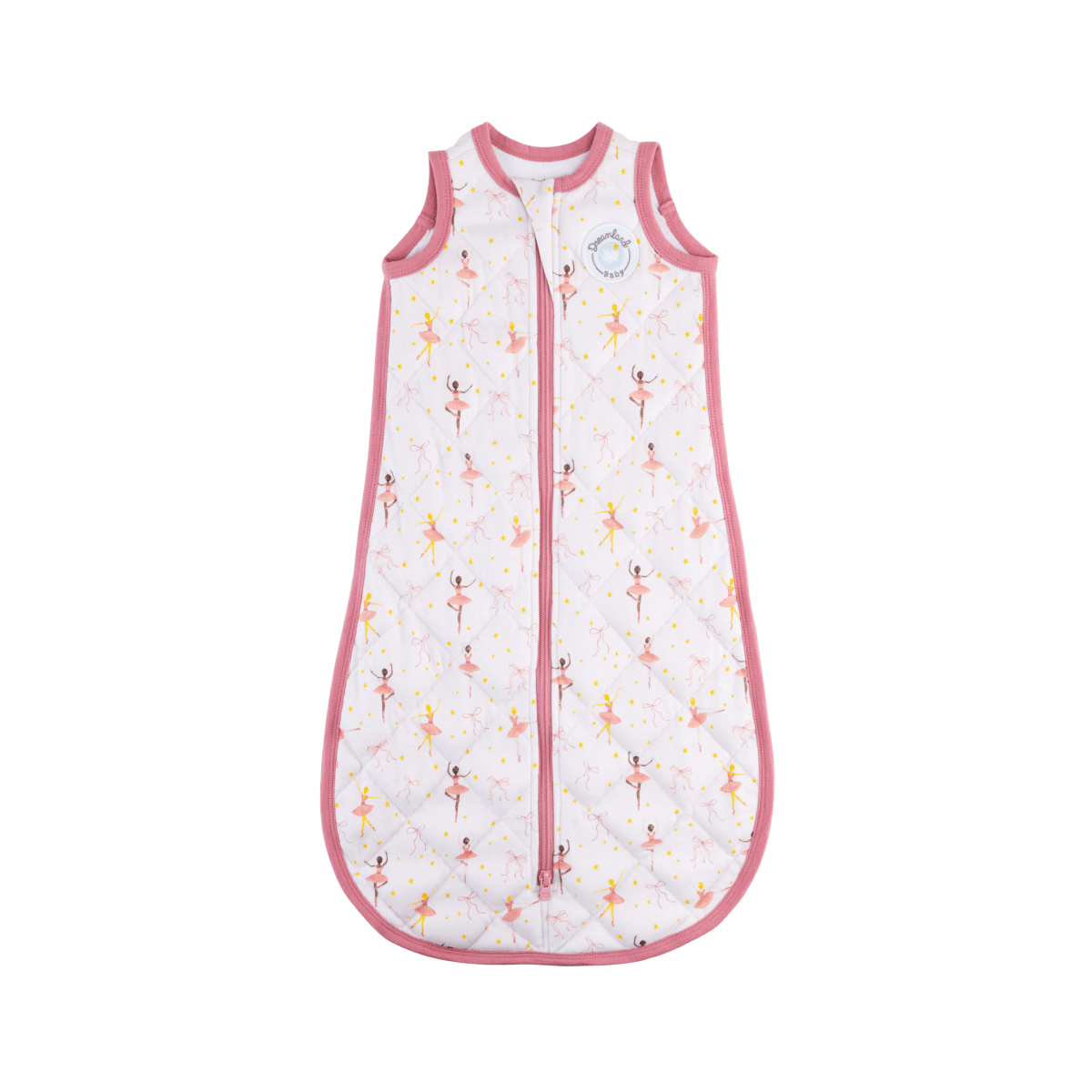 Dreamland Baby bamboo classic sleep sack non-weighted for infants, soft bamboo fabric with secure shoulder snaps and cozy design