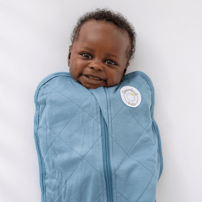 Dreamland Baby Bamboo Classic Swaddle, non-weighted, soft bamboo fabric with gentle, snug fit for soothing newborns.
