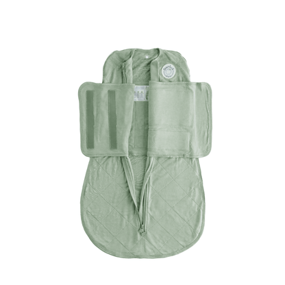Dreamland Baby Bamboo Classic Swaddle, non-weighted, soft bamboo fabric, snugly wrapped around a baby for comfort and security.