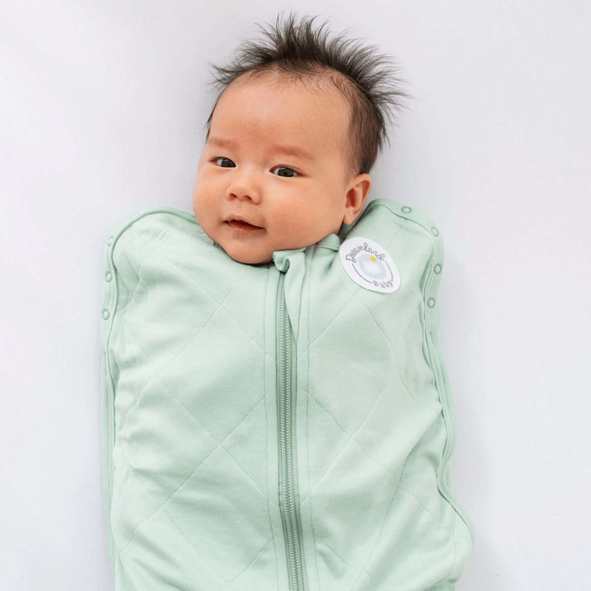 Dreamland Baby Bamboo Classic Swaddle, non-weighted, made of soft bamboo fabric, designed for gentle swaddling and comfort.