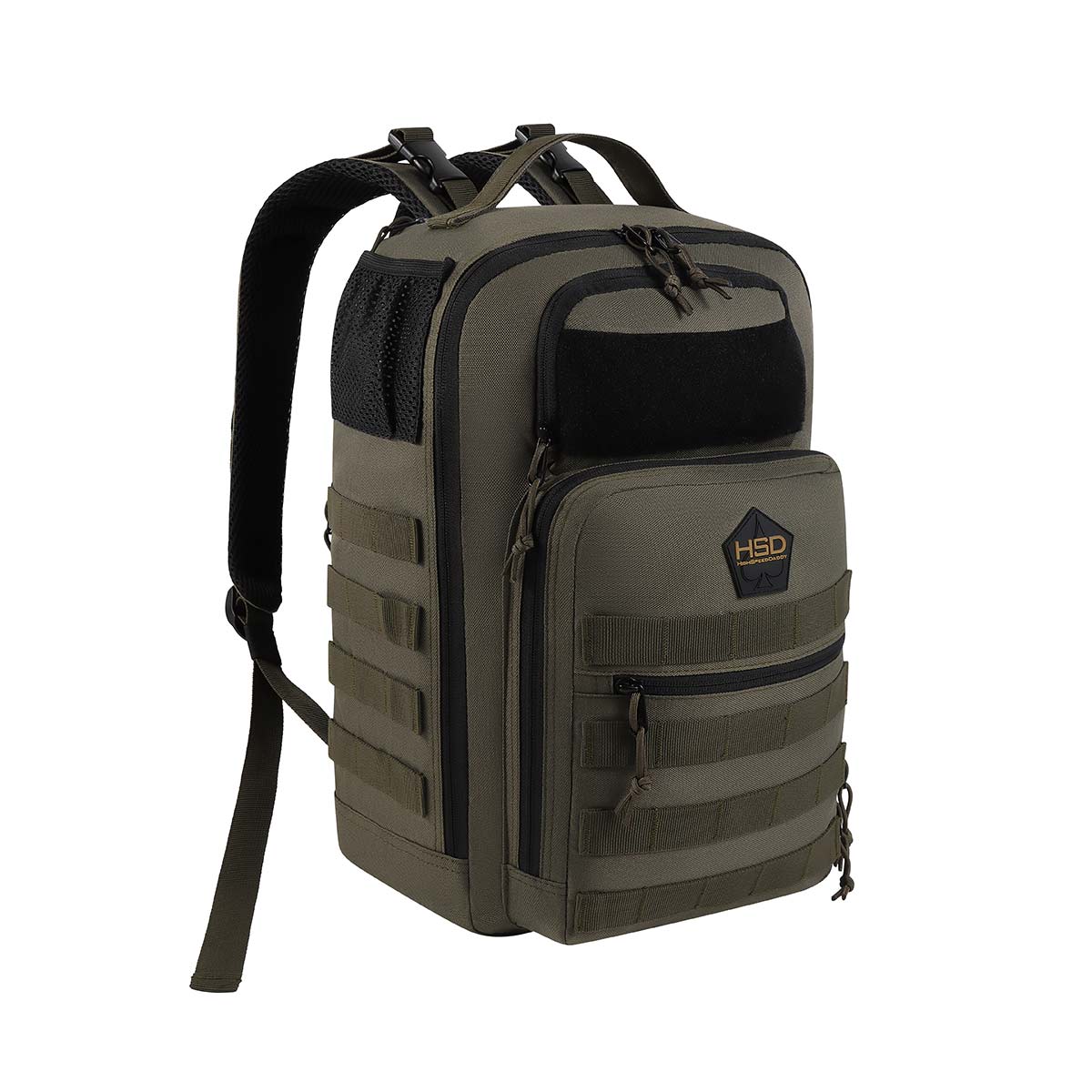 HighSpeedDaddy compact diaper bag backpack with multiple compartments, adjustable straps, and baby care essentials.