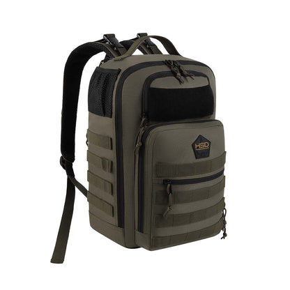HighSpeedDaddy compact diaper bag backpack with multiple compartments, adjustable straps, and baby care essentials.