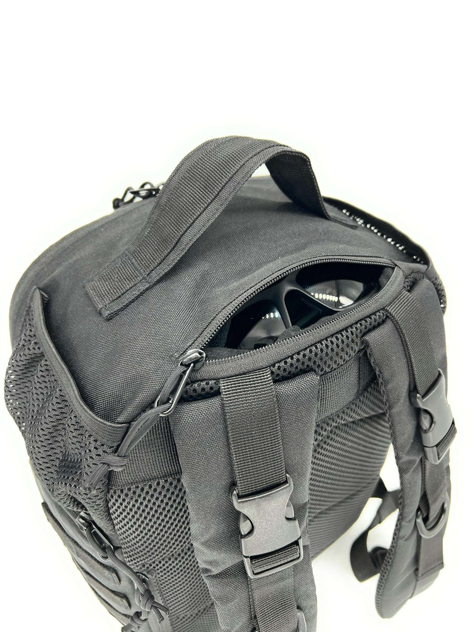 HighSpeedDaddy compact diaper bag backpack with multiple compartments, adjustable straps, and baby essentials storage.