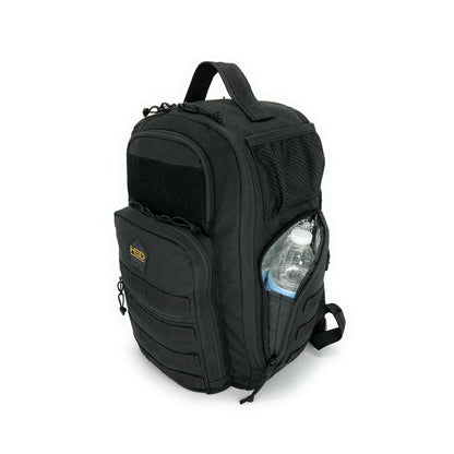HighSpeedDaddy compact diaper bag backpack with multiple compartments and adjustable straps, designed for convenient baby care on the go.