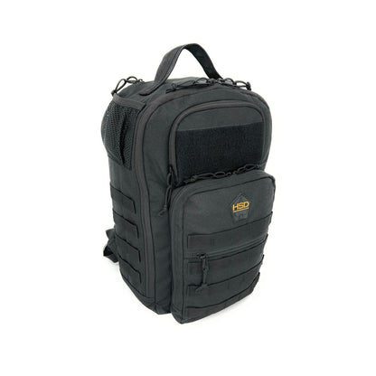 HighSpeedDaddy compact diaper bag backpack with multiple storage compartments and adjustable straps for baby care on the go.