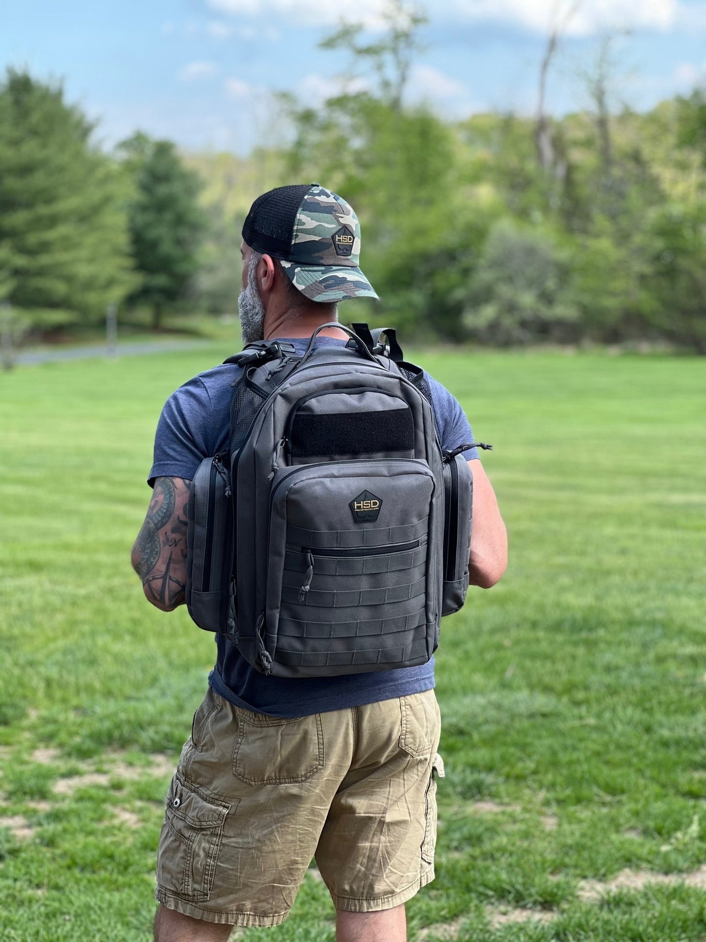 HighSpeedDaddy diaper bag backpack with multiple compartments and adjustable straps, designed for convenient baby care on the go.