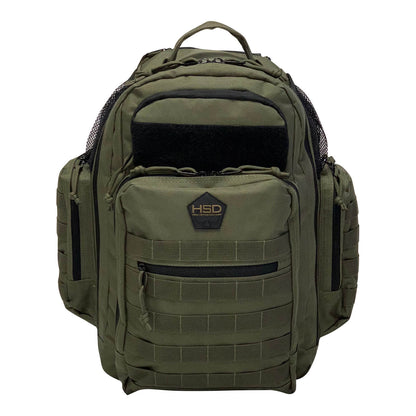 HighSpeedDaddy diaper bag backpack with multiple compartments and adjustable straps, designed for convenient baby essentials storage.
