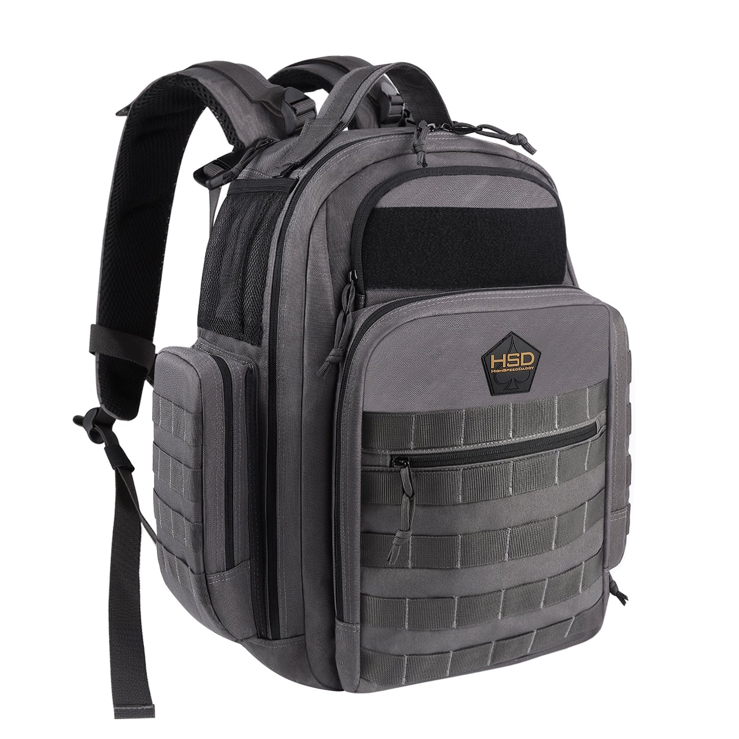 HighSpeedDaddy diaper bag backpack with multiple compartments and adjustable straps, designed for convenient baby care on the go.