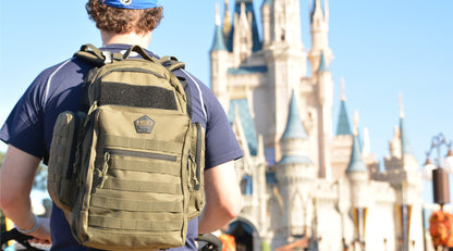HighSpeedDaddy diaper bag backpack with multiple compartments, adjustable straps, and baby essentials storage, designed for parents.
