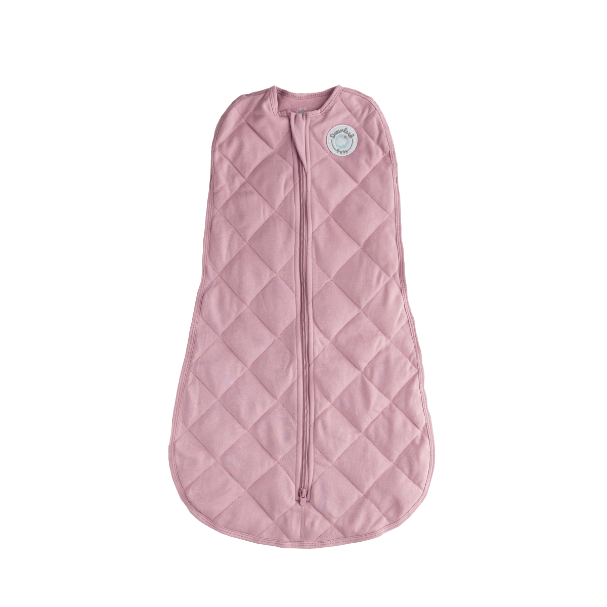Dreamland Baby Dream Weighted Sleep Swaddle, soft fabric swaddle with gentle weight for soothing sleep, shown laid flat.