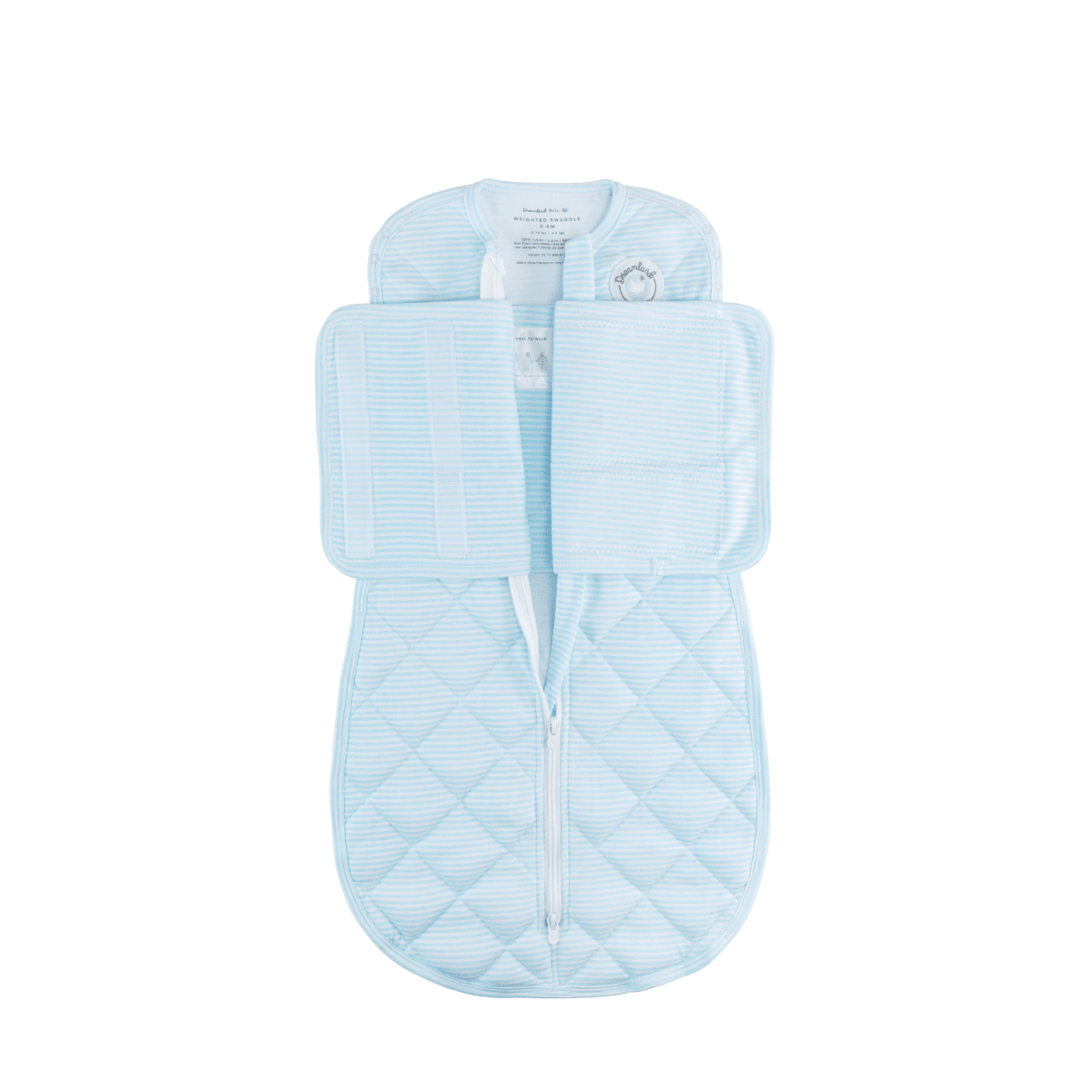 Dreamland Baby Dream Weighted Sleep Swaddle, soft fabric with gentle weight for calming newborn sleep and secure swaddling.