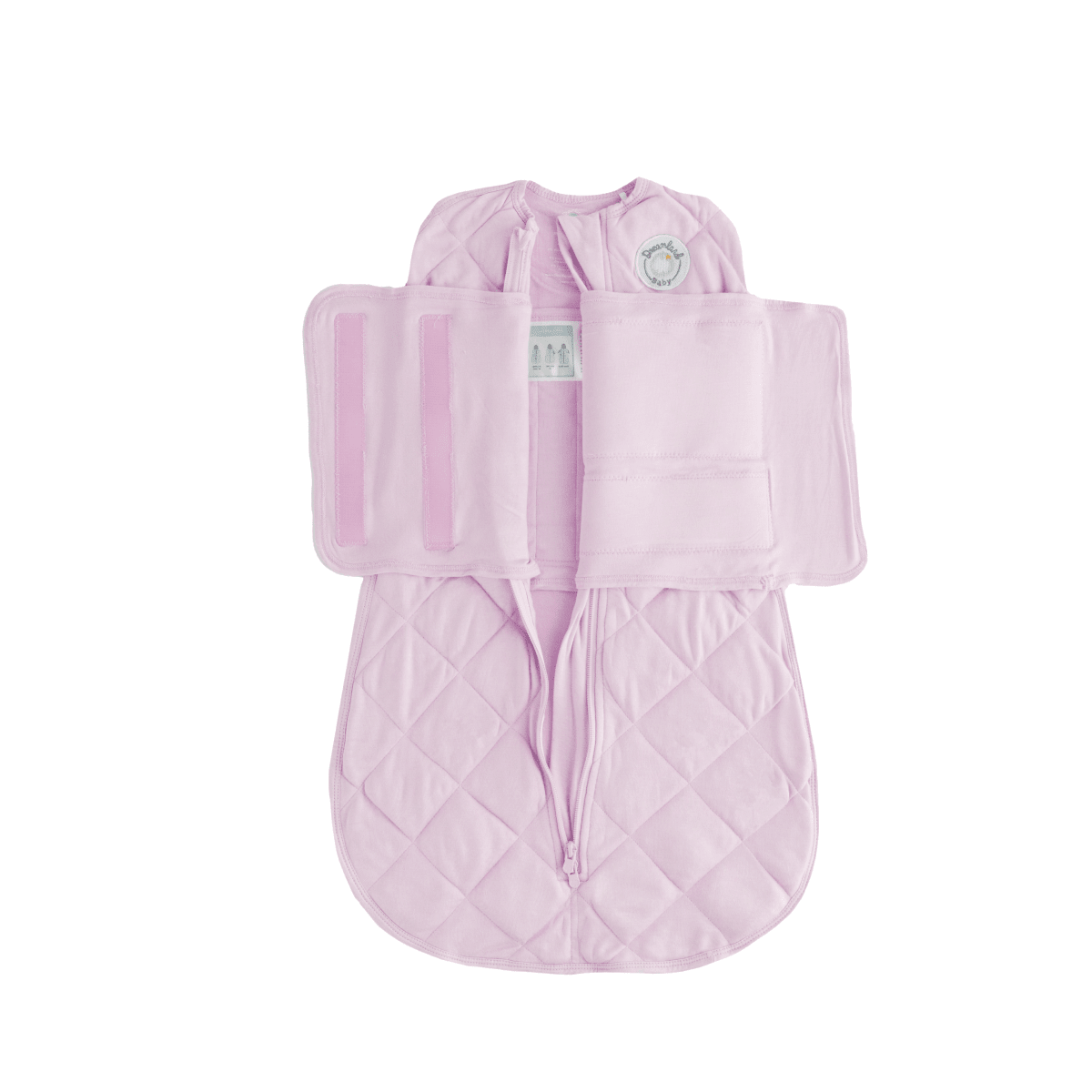Dreamland Baby Dream Weighted Sleep Swaddle, soft fabric with adjustable straps, designed to help soothe and comfort infants during sleep.