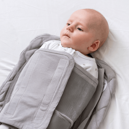 Dreamland Baby Dream Weighted Sleep Swaddle, soft fabric with snug fit for calming sleep and gentle pressure.