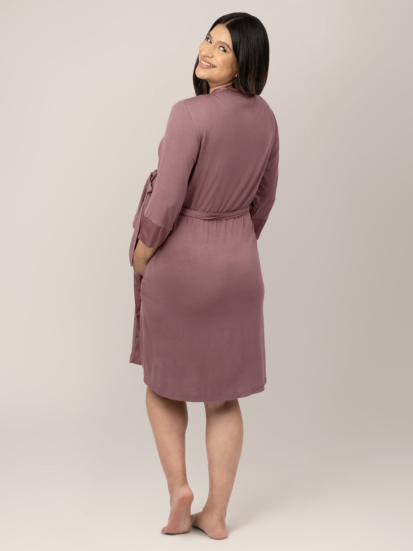 Kindred Bravely Emmaline Twilight robe in soft fabric, featuring a relaxed fit and elegant design for comfortable wear.