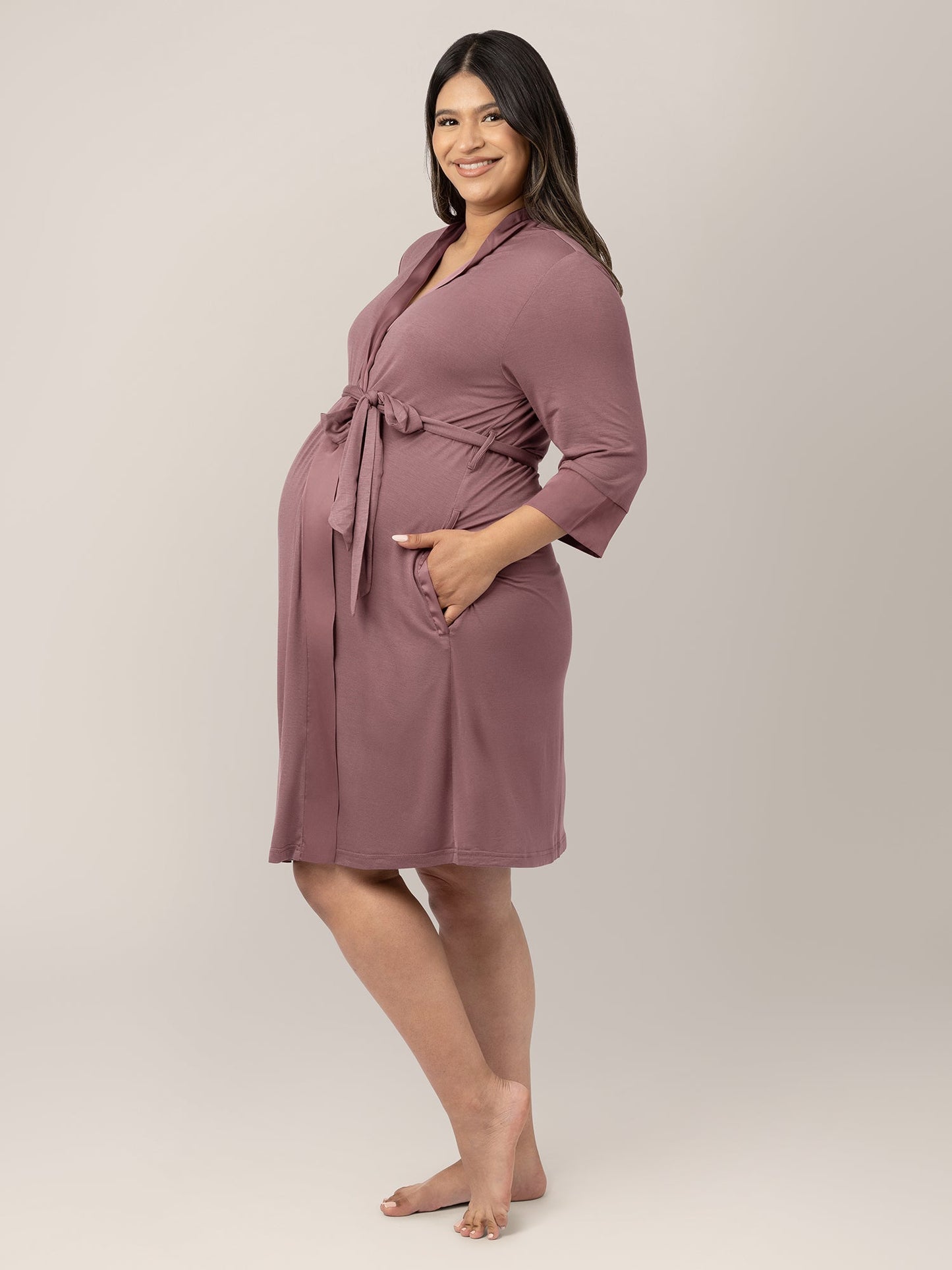 Kindred Bravely Emmaline Twilight robe with soft fabric, long sleeves, and a relaxed fit, perfect for comfortable loungewear.