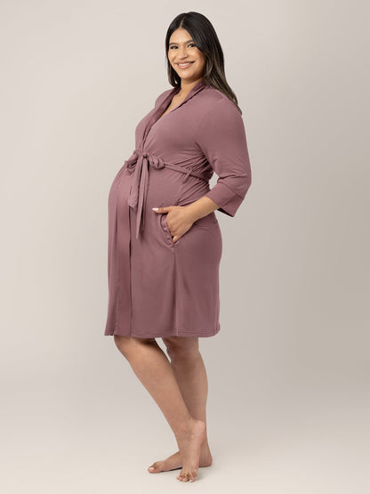 Kindred Bravely Emmaline Twilight robe with soft fabric, long sleeves, and a relaxed fit, perfect for comfortable loungewear.