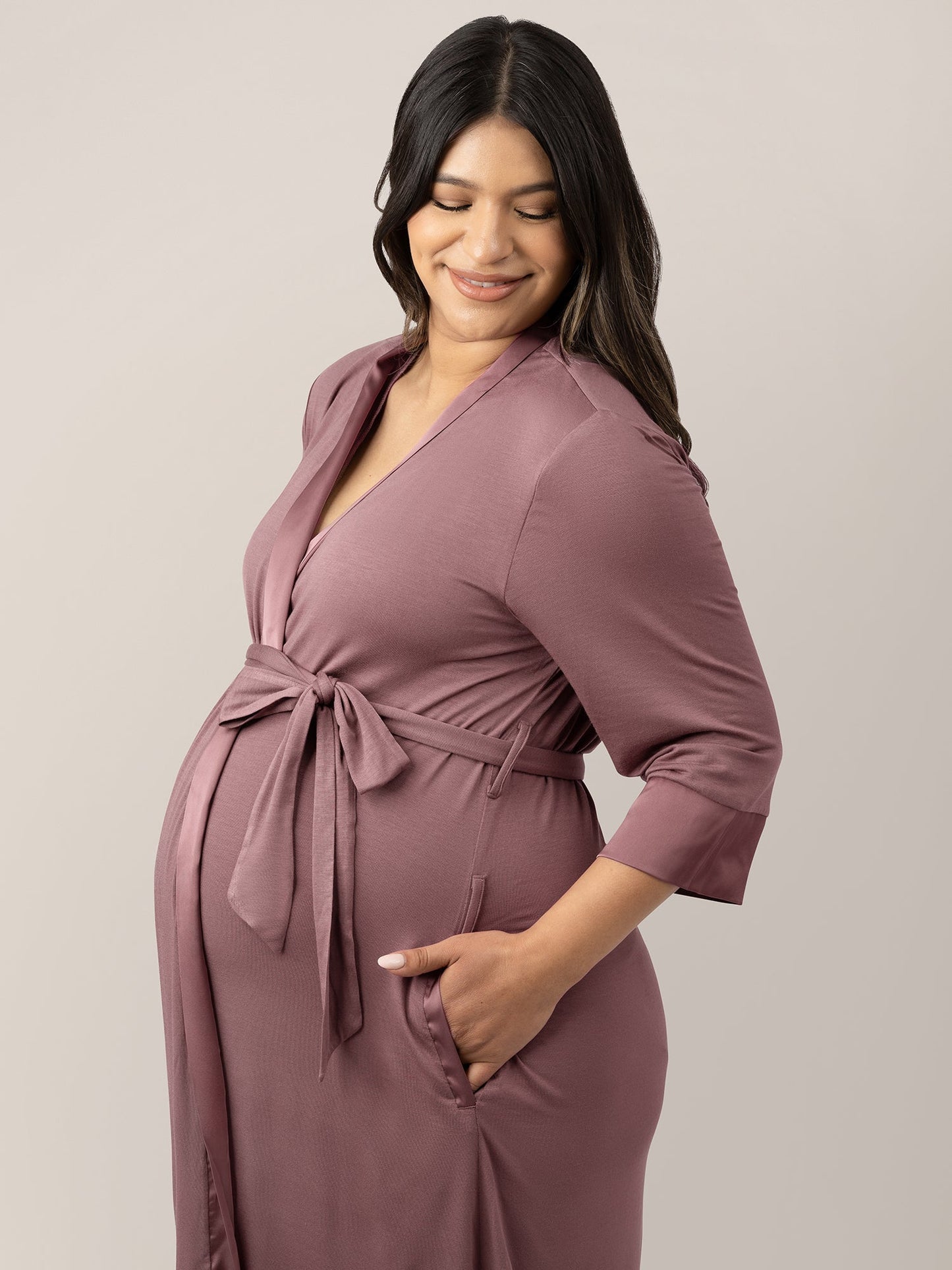 Kindred Bravely Emmaline Twilight robe featuring soft fabric, relaxed fit, and elegant design perfect for lounging or sleep.
