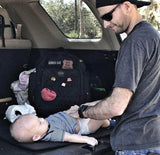 Black HSD Changing Mat by HighSpeedDaddy with padded surface for comfortable diaper changes.