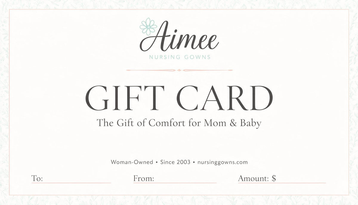 NursingGowns.com Gift Card - Aimee Nursing Gowns