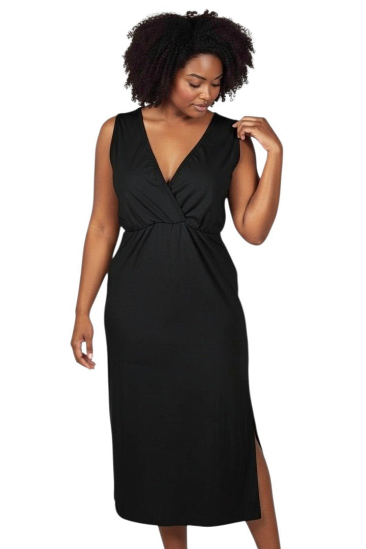 Aimee Nursing Gowns' original bra-less Aimee Gown displayed in soft fabric, designed for comfortable, stylish wear without a bra.