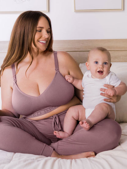 Kindred Bravely Signature Sublime® Contour Maternity & Nursing Bra in Twilight, soft and supportive with adjustable straps.