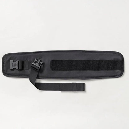 Tushbaby Waistband Extender for Baby and Toddler, adjustable strap for comfortable fit, shown attached to waistband.