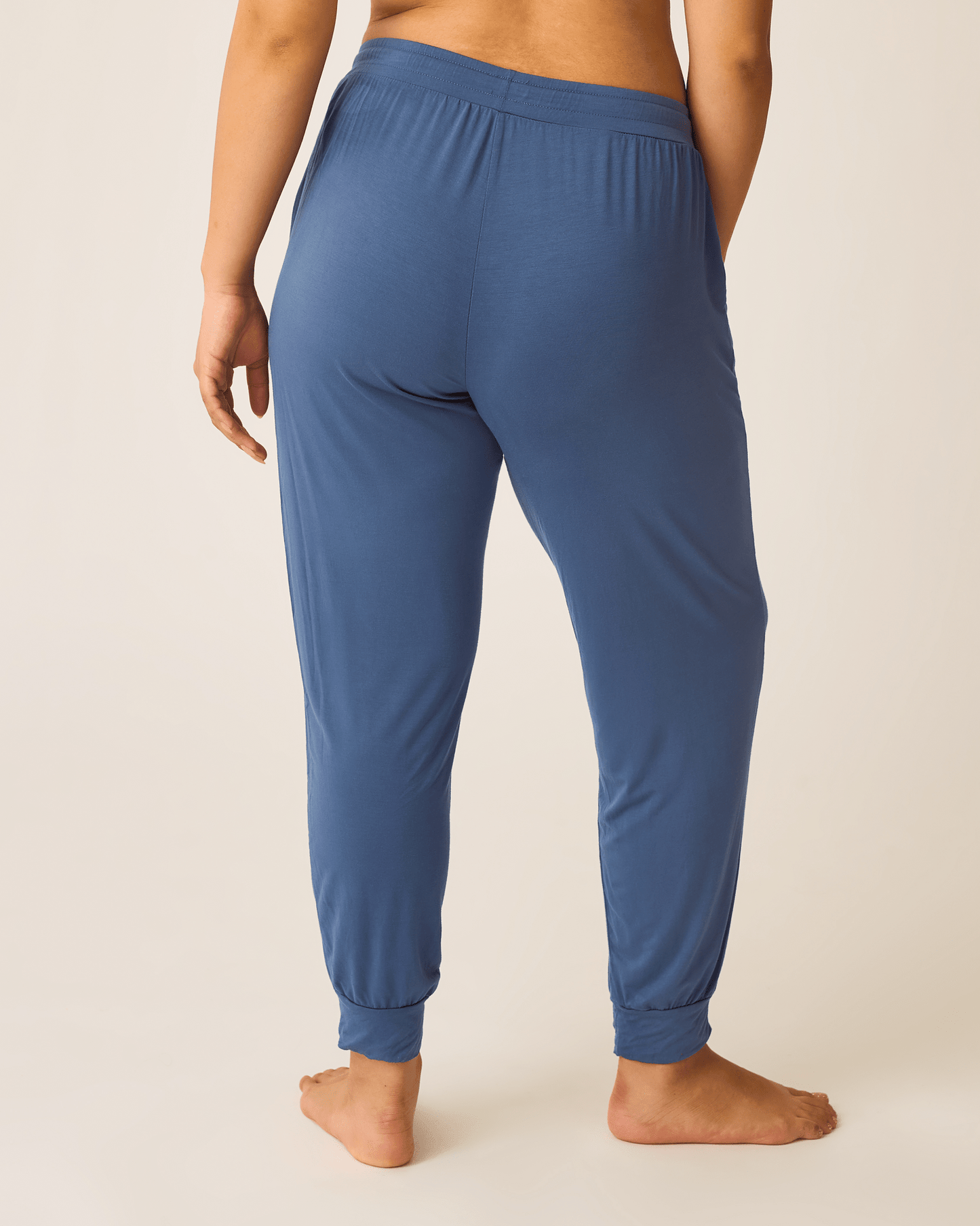 Slate blue ultralight sleep and lounge joggers by Kindred Bravely, relaxed fit bottoms perfect for comfort and casual wear.